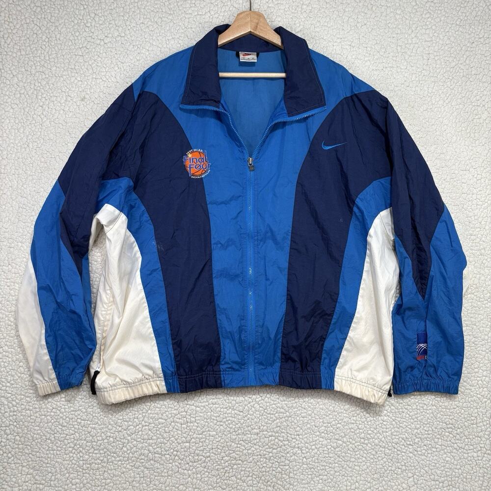 Vintage NIKE 1997 NCAA Mens XL Windbreaker Jacket Final Four Full Zip Basketball
